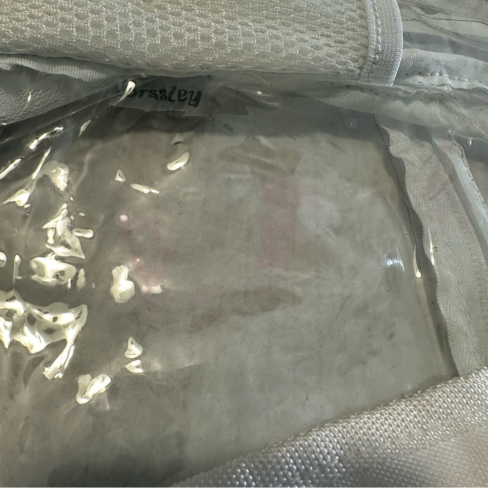 Clear Crossbody Backpack With Rainbow Strap - Picture 6 of 6